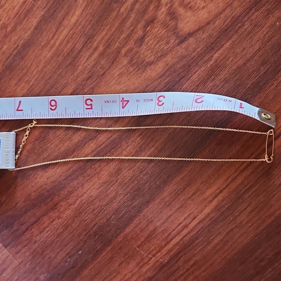 Amthropologie Safety Pin Necklace - Picture 4 of 4